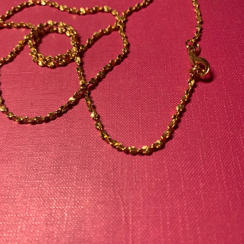 Gold-Tone Diamond Cut Twisted Rope Necklace - Women Jewelry - Picture 4 of 5